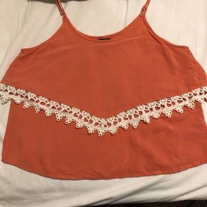 Peachy orange crop top